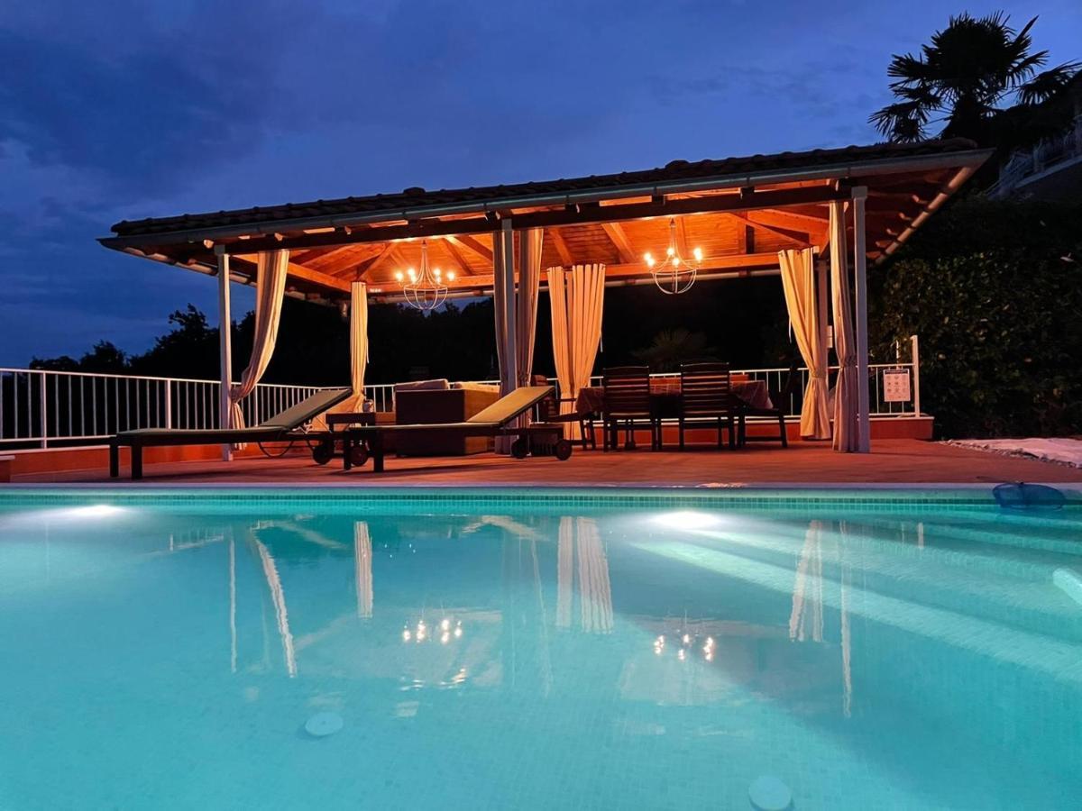 Villa Lovran - 150M To The Beach - Infinity Pool - Incredible Sea View - Fitness Room Exterior photo