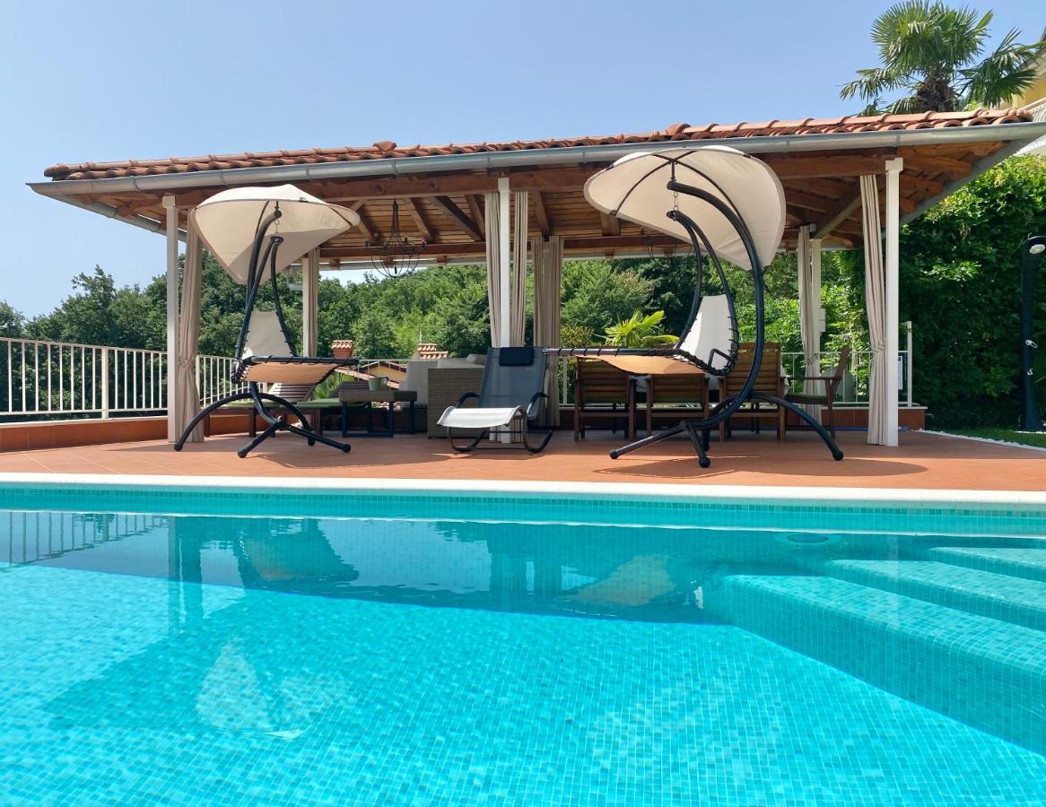 Villa Lovran - 150M To The Beach - Infinity Pool - Incredible Sea View - Fitness Room Exterior photo