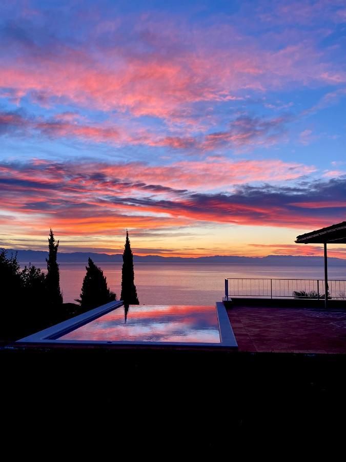 Villa Lovran - 150M To The Beach - Infinity Pool - Incredible Sea View - Fitness Room Exterior photo
