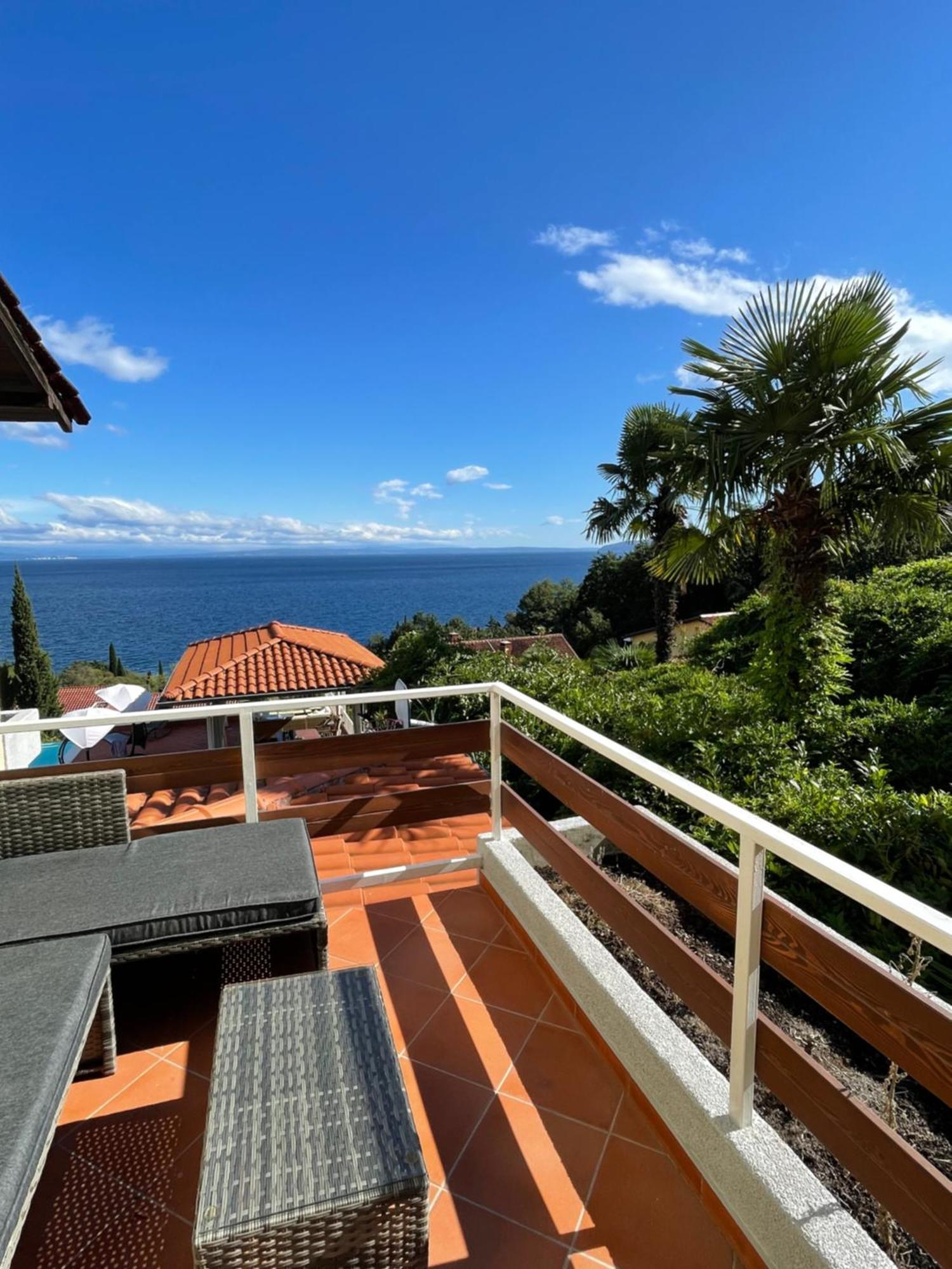 Villa Lovran - 150M To The Beach - Infinity Pool - Incredible Sea View - Fitness Room Exterior photo
